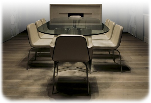 Desk Chairs and Wooden Floor